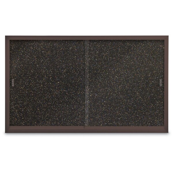 Sliding Door Indoor Enclosed Corkboard, 7